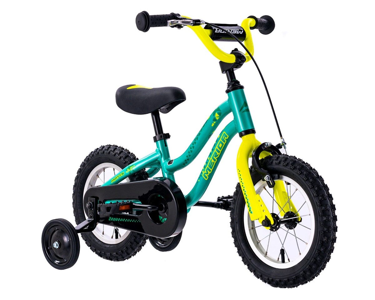 Merida J12 teal yellow gympie bike